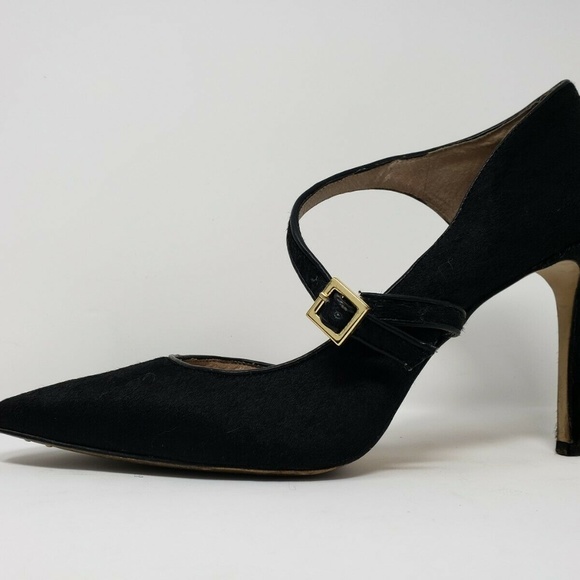 Louise et Cie Womens Heel Size 9 /39 Black pony - Picture 4 of 7